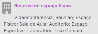 reserva de espaco fisico