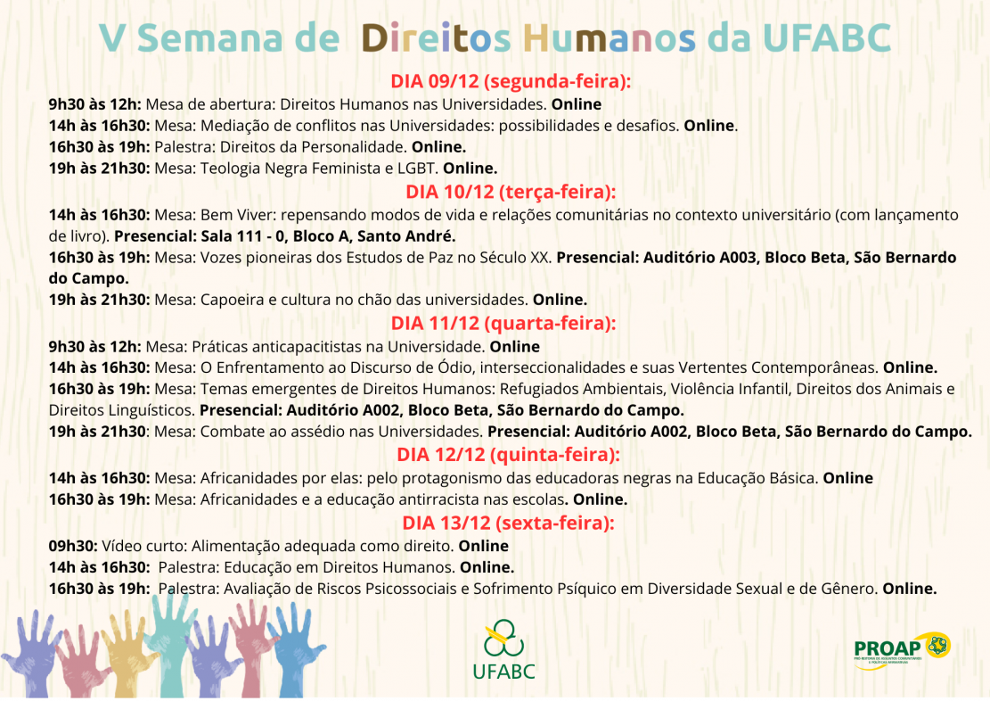 01 V Semana de Direitos Humanos da UFABC